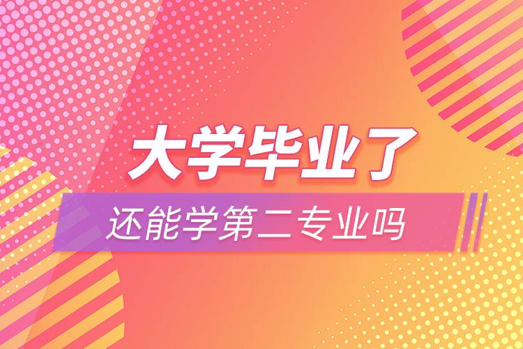 大學(xué)畢業(yè)了還能學(xué)第二專業(yè)嗎