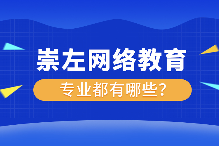 崇左網(wǎng)絡(luò)教育專業(yè)都有哪些？