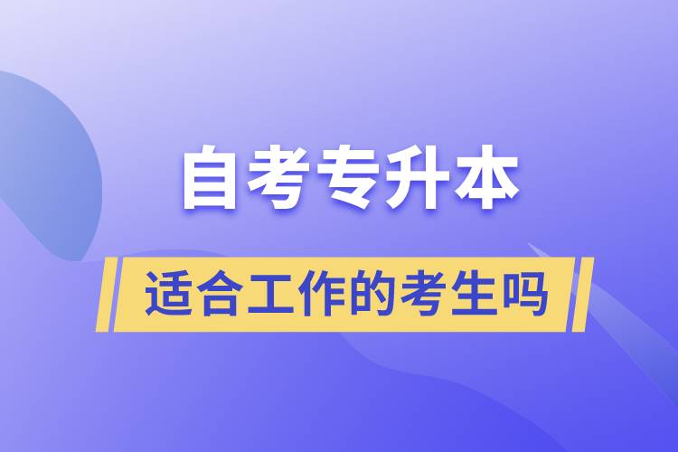 一起了解自考專升本的特點(diǎn)，適合工作忙的人報(bào)考么？