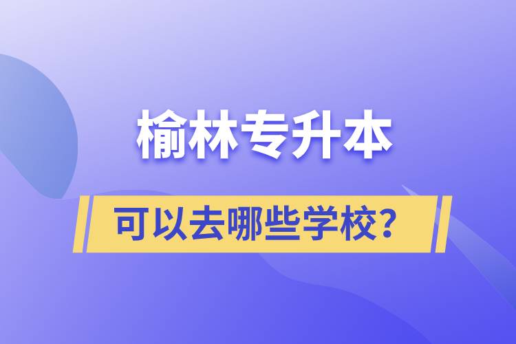 榆林專升本可以去哪些學(xué)校？