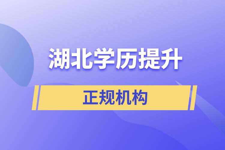 湖北學歷提升的正規(guī)機構(gòu)排名