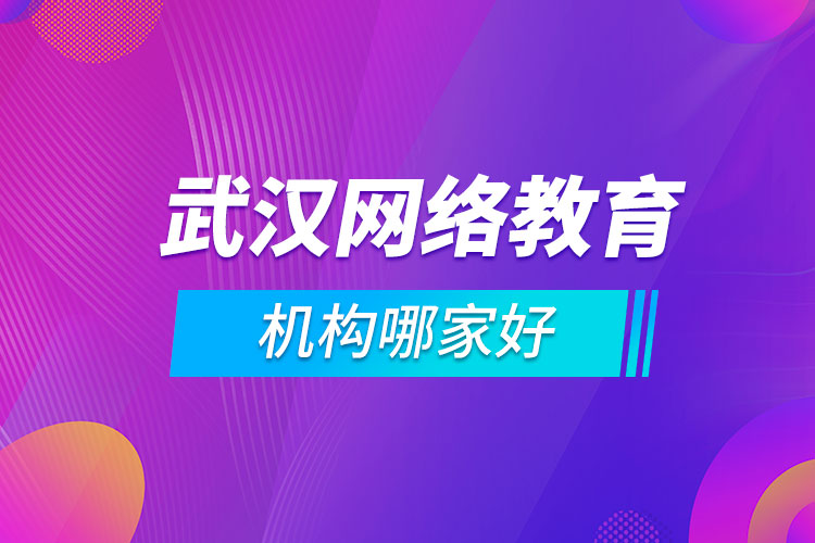 武漢網(wǎng)絡(luò)教育機(jī)構(gòu)哪家好