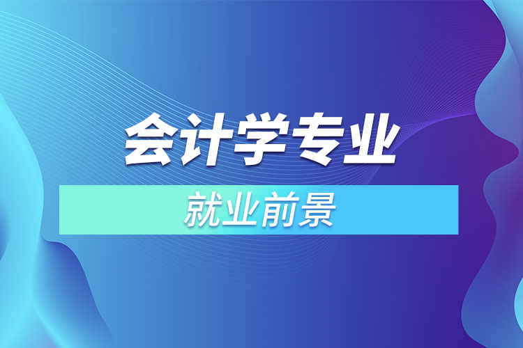 會計學專業(yè)就業(yè)前景