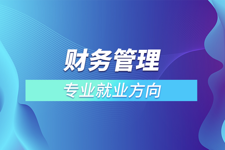 財務管理專業(yè)就業(yè)方向