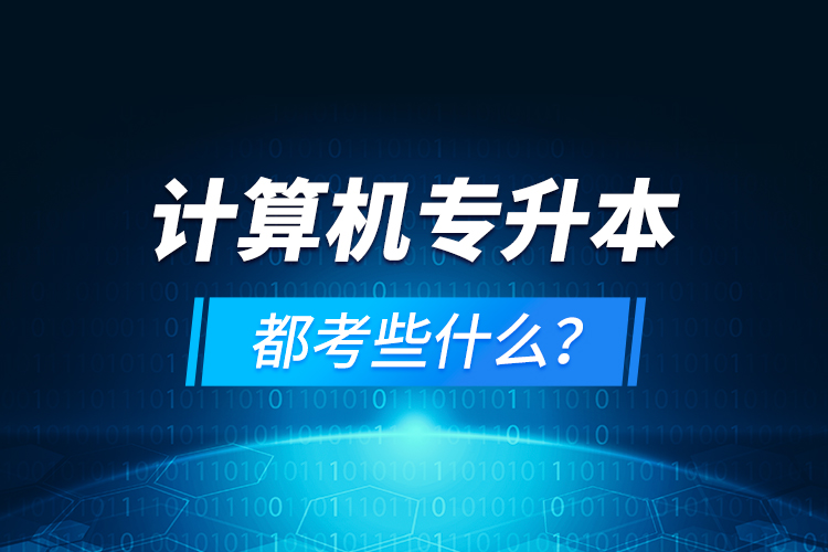 計算機專升本都考些什么？